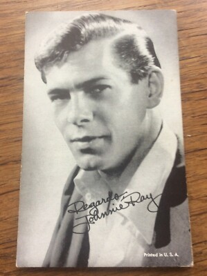 Johnnie Ray Schauspieler signiert Original Werbung Fotodruck Autogramm Unterschrift