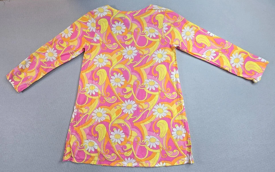 Encubrimiento de natación vintage para niñas Gymboree talla 6 Sunshine Daydream 2004 floral mod años 70 Foto 2 de 4