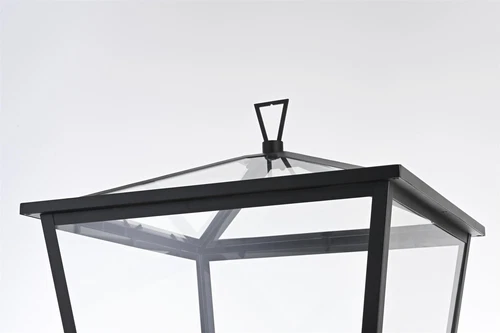 Elegant Lighting Oxford 7" Outdoor Pendant In Black - Picture 6 of 7