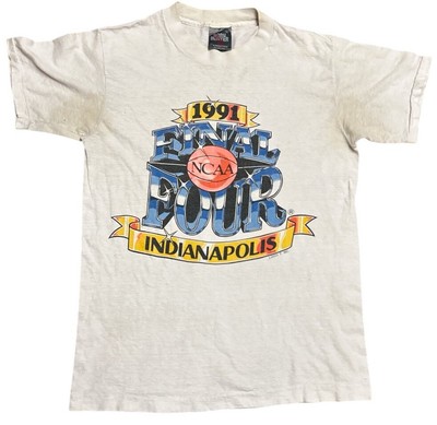 1991 NCAA Final Four Indiana Hoosiers Single Stitch Body Hunter T-Shirt Size M