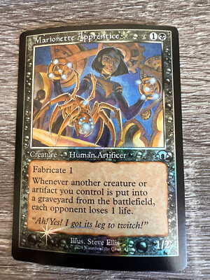 MTG - Marionette Apprentice (Retro Frame, Foil) Modern Horizons 3 Uncommon #410