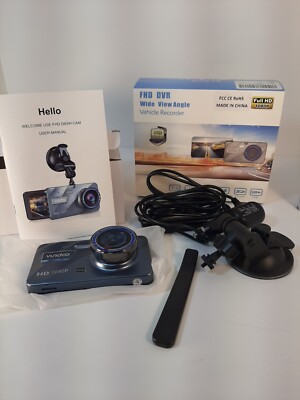 New Black Box Vehicle Recorder 4'' Screen 1080P FULL HD DVR WIDE ANGLE 4x ZOOM