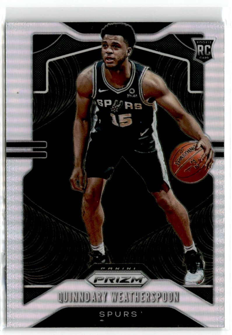 2019-20 Panini Prizm Silver Quinndary Weatherspoon #285 RC San Antonio Spurs