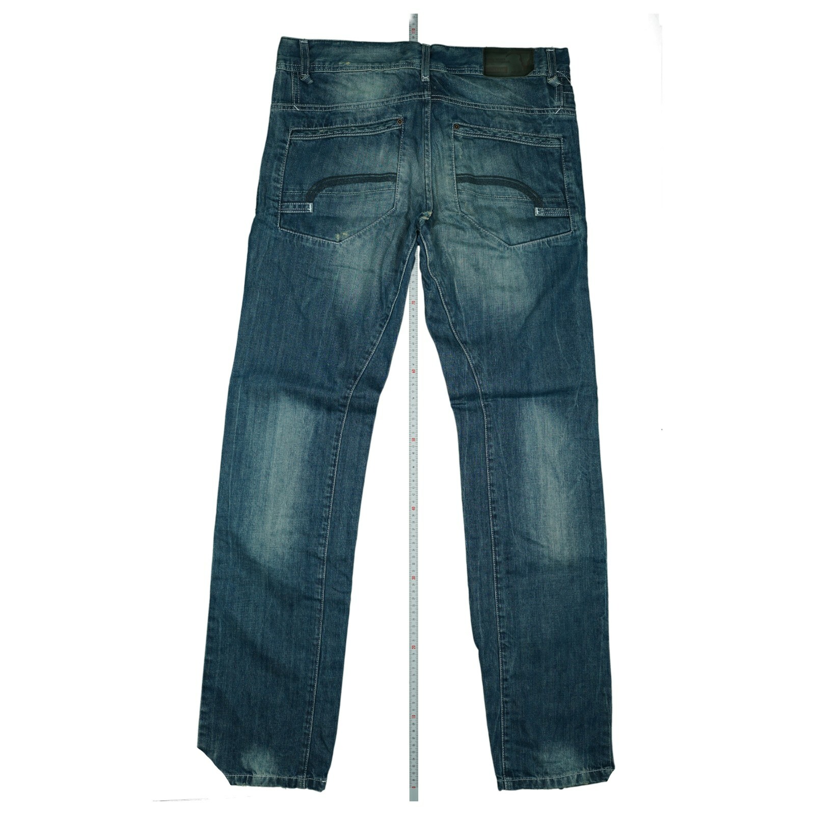 EDC by Esprit brand hawk fit mens jeans trousers W31 L34 destroy used look blue New image 3