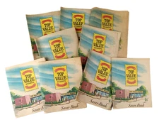 9 Vintage TOP VALUE Empty Stamp Books With Order/Redemption Form Ephemera