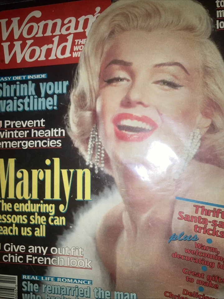 Marilyn Monroe WOMAN'S WORLD Magazine Cover December 17, 1991 EX🦄 - Image 4 of 4