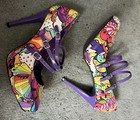 ACRYLICANA Torrid Pumps, size 11, Funky Design, Bright Colors — photo 1