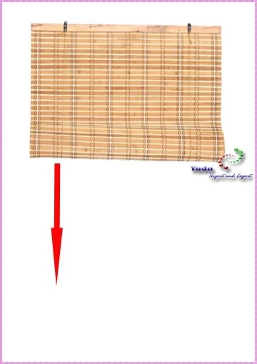 Bambus Rollo Raffrollo Faltbehang Sonnenschutz - Bild 2 von 4