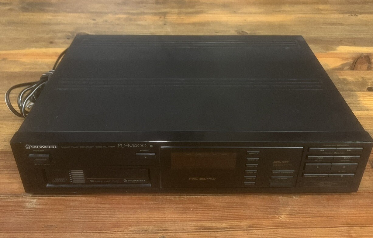 Pioneer PD-M400 Multi-Play 6 Disc CD Player w/Cartridge - UNTESTED / POWERS ON