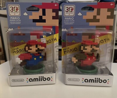 8 BIT MARIO CLASSIC MODERN COLOR Amiibo SUPER M. MAKER Nintendo Wii U 3DS SWITCH