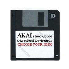 Akai S5000 / S6000 Floppy Disk Old School Keyboards Library Choose Your Disk