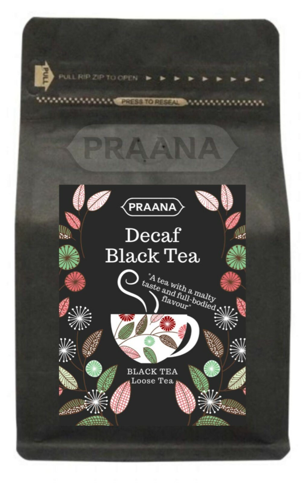 PRAANA TEA - Decaffeinated Black Tea - 100 g