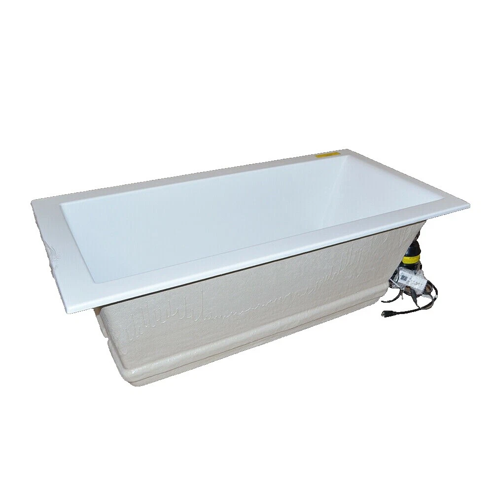 White Acrylic Rectangular Bathtubs
