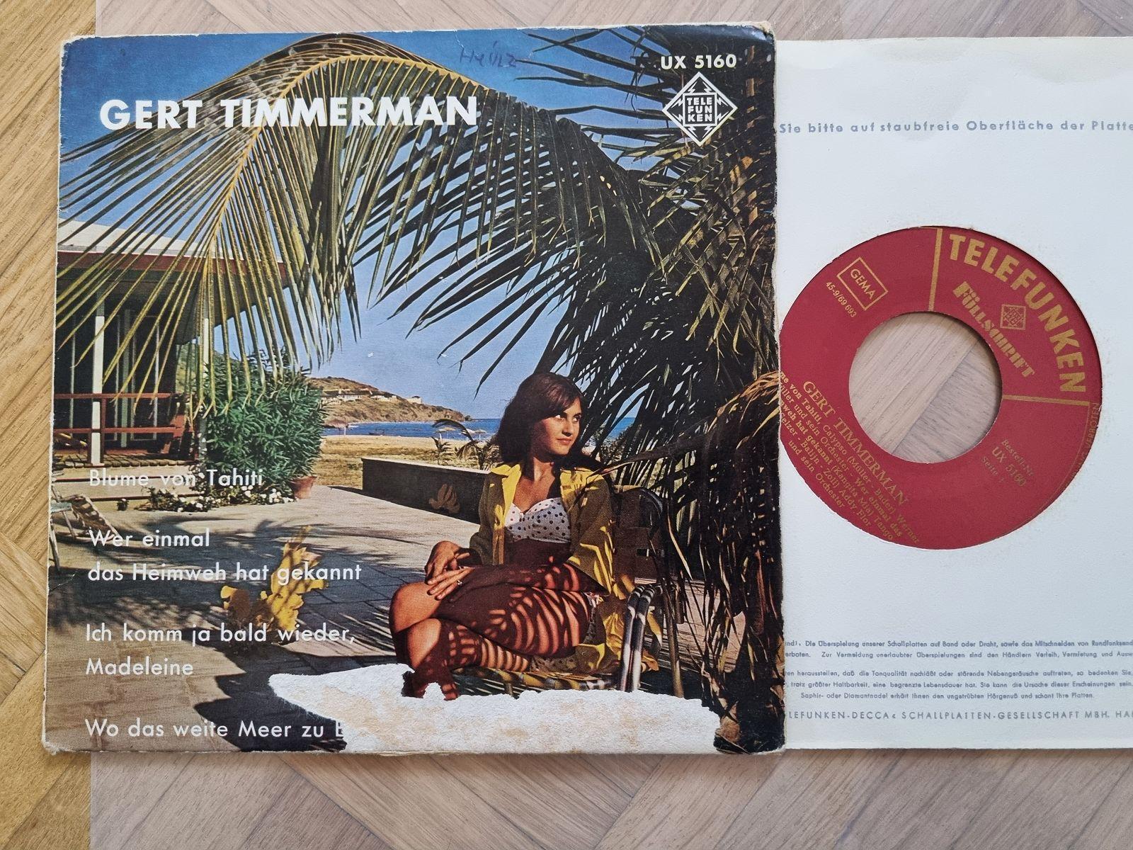 7"" Single Gert Timmerman - Blume von Tahiti Vinyl EP Germany
