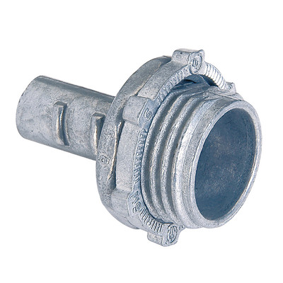 S Pro Connex BX MC FLEX Screw in Connector Die Cast 3/8'' Metal Conduit Fittings