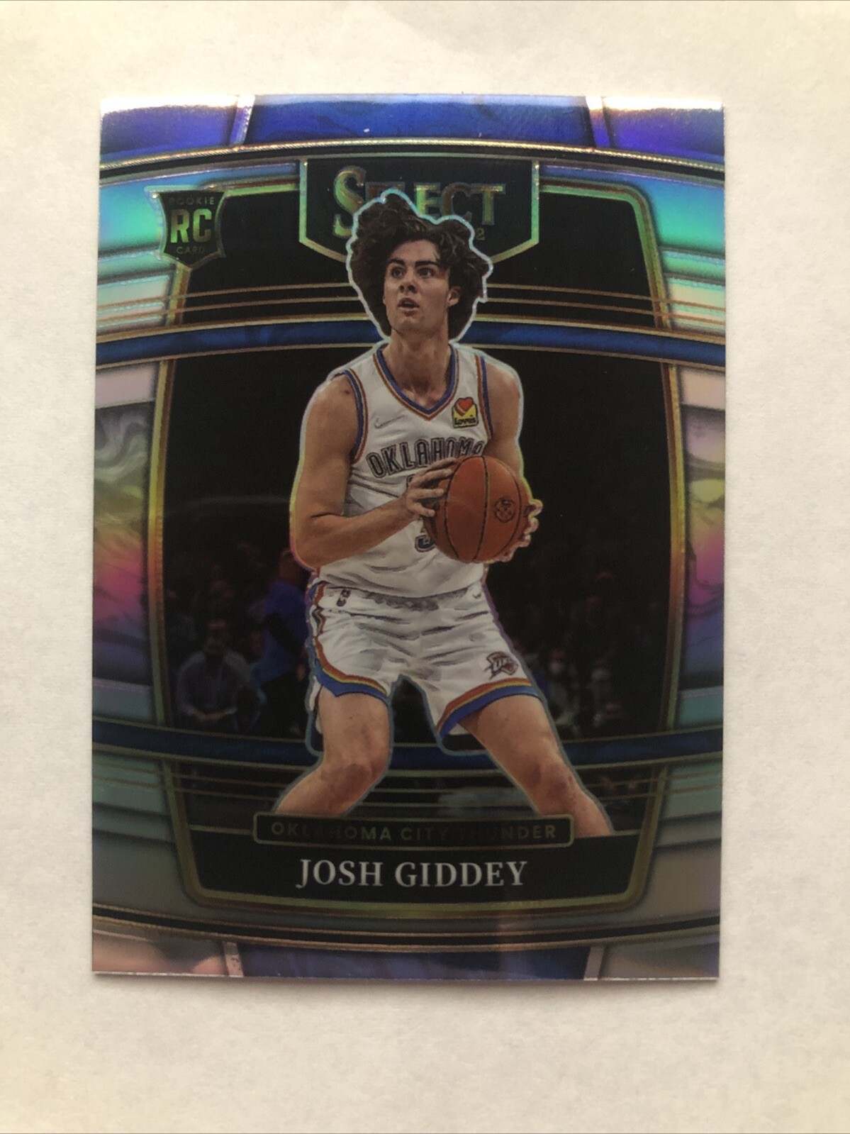Josh Giddey 2021-22 Panini Select Concourse Silver PRIZM Rookie #58 Thunder RC