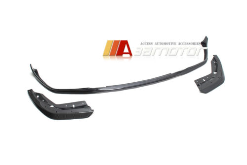 Carbon Fibre MP Style Front Bumper Lip Spoiler 3PC fits BMW G20 3-Series M Sport - Afbeelding 1 van 4