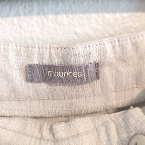 Maurices pantaloncino donna L grande marrone chiaro ispirazione nautica bottoni oro - Foto 5 di 7