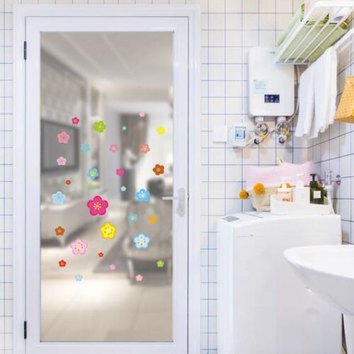 Colorful Flower Double-sided Static Cling Sticker Glass Collision Warning Decals - Picture 7 of 8