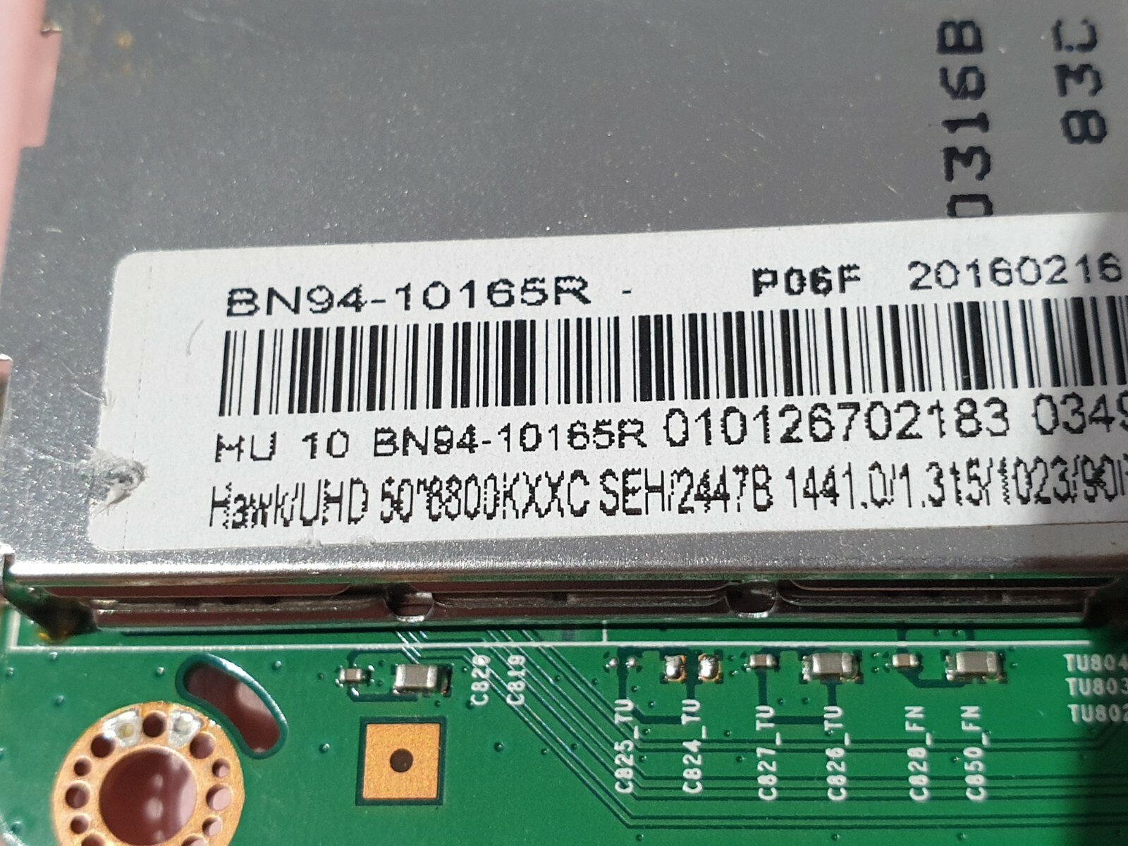 MAIN BOARD MB SAMSUNG UE50JU6800K TV BN41-02344D BN94-10165R SCREEN ...