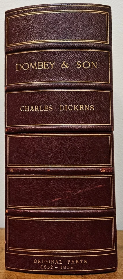 1846 to 1848 Dombey and Son by Charles Dickens Original Parts and Clamshell Case - Image 3 of 4
