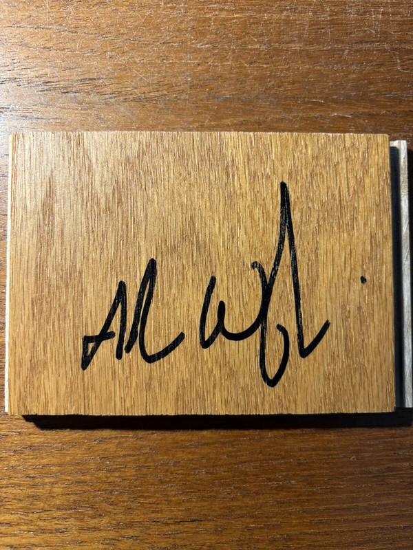 ADRIAN WOJNAROWSKI SIGNED FLOORBOARD NBA ESPN WOJBOMB RARE AUTOGRAPHED WOJ BONA!