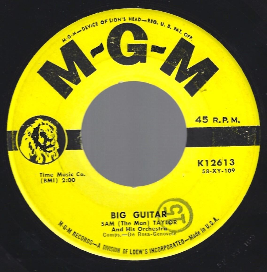 SAM (THE MAN) TAYLOR MGM12613 Big Guitar Pop Instrumental eBay
