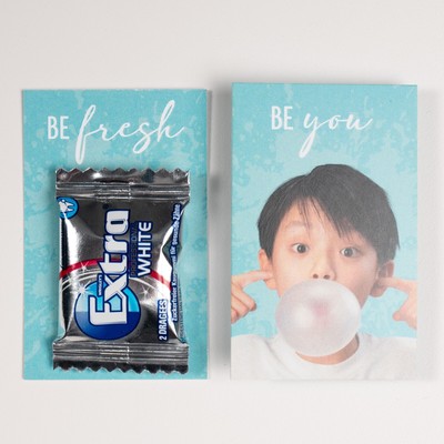 100 x Mini Card mit Kaugummi |  Be Fresh 