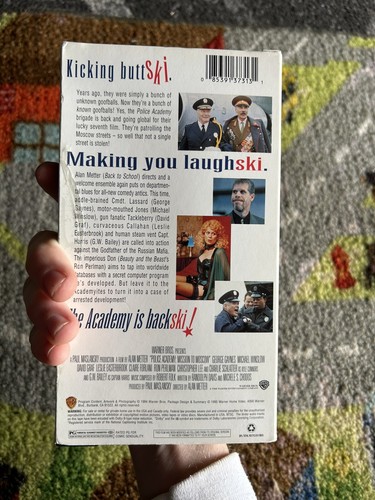 Warner Home Video Police Academy Mission to Moscow VHS Ron Pearlman Winslow Graf - Picture 3 of 6