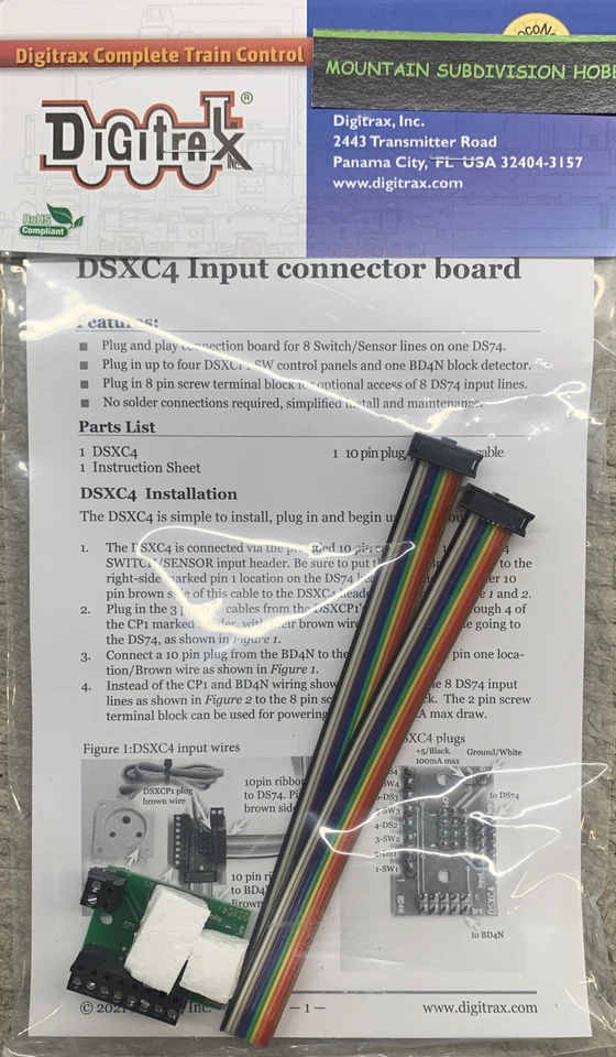 Digitrax DSXC4 Connect Board (use with the DS74 Quad Switch Decoder) | $5 Offer - Image 2 of 4