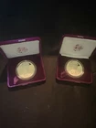 TWO AMERICAN PROOF EAGLES COINS 1988 and A 1986 IN MINT CONDITION WITH COA