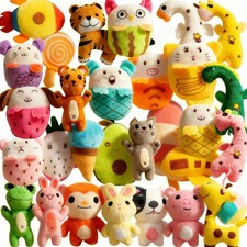 30 Pcs Dog Squeaky Toys, Cute Plush Small Dog Toys with Squeakers,Interactive...