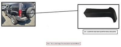 LEFT QUARTER MOULDING OEM 2012 HONDA CR-V 74450T0AA01