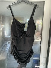 Ruth Langsford Ruched detail Swimsuit Size 8. Black