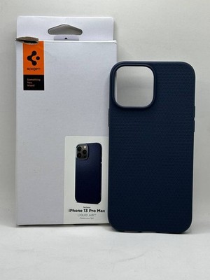 Spigen iPhone 13 Pro Max Hülle Liquid Air Stoßfest Navy Blau ACS03202