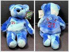 Sammy Sosa 21 Chicago Cubs Salvino  s Bammers Opening Day 1999 Blue Tie Dye Bear