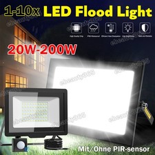 10-200W LED Floodlight Spot Light Security Flood Lights Outdoor Garden Lamp IP65