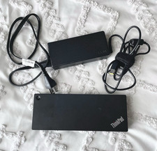 Lenovo ThinkPad Hybrid USB-C/USB-A Dock SD20Q91345 HDMI DP GbE w/ AC Adapter