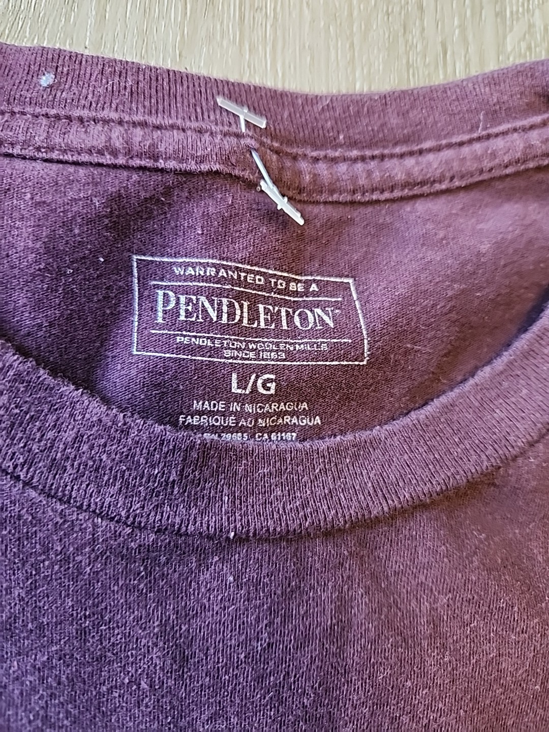 Pendleton Logo Buffalo Graphics Purple Cotton T-s… - image 5