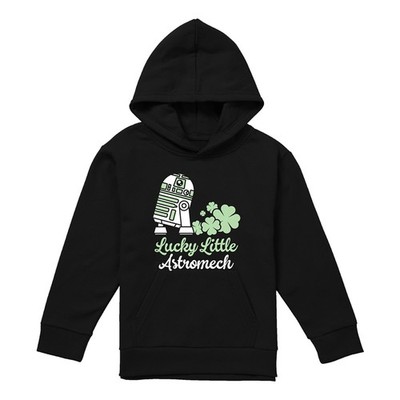 Star Wars St Patrick'S Day Lucky Astromech Kids Hoodie, Navy, 5-13 Years