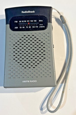 Vintage Radio Shack AM/FM Pocket Sized Radio Model 12-586 TESTED- WORKS-EUC