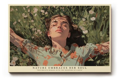 Paul Sinus Wandbild Nature Embraces Her Soul   Ausdrucksstarkes