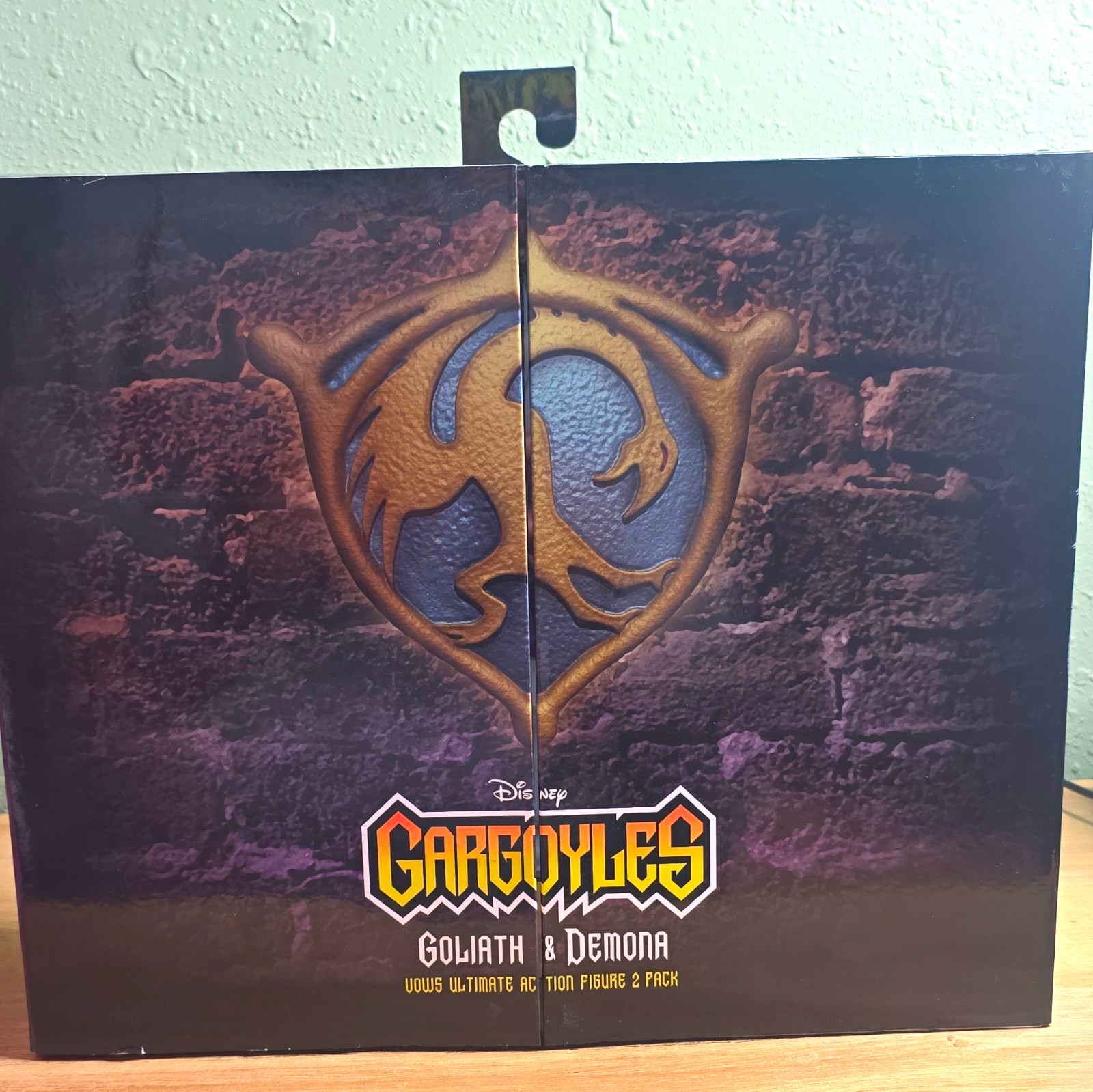 Figura de acción Disney Gárgolas Goliat y Demonía paquete de 2 + cabezas/manos antiguas