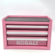 NEW Kobalt Mini-Base 3-Drawer Pink Steel Toolbox /Jewelry Box VIRAL HARD TO FIND