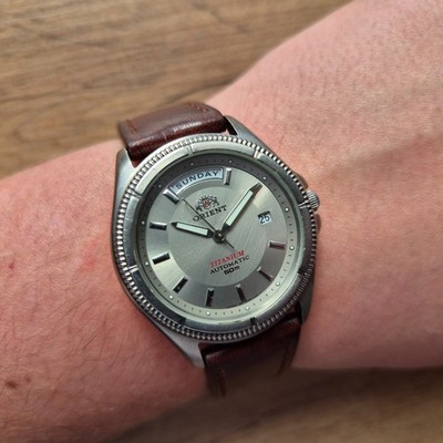 Ultra rare Orient President day date Titanium Mechanical Automatic