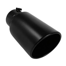 Exhaust Tip 5 X 7 X 15 High Temperature Black Coated Diesel Truck Bolt On
