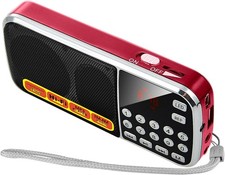 Small Radios Portable AM Fm:Battery Powered Radio Support USB Flash Disk/Micro S