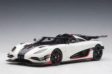 KOENIGSEGG AGERA ONE:1 PEBBLE WHITE WITH CARBON 1:18 by AUTOART 79016 INSPECTED