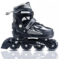 Adjustable Inline Skates for Kids and Teens Ages 4-16, All 8 Wheels of Inline...