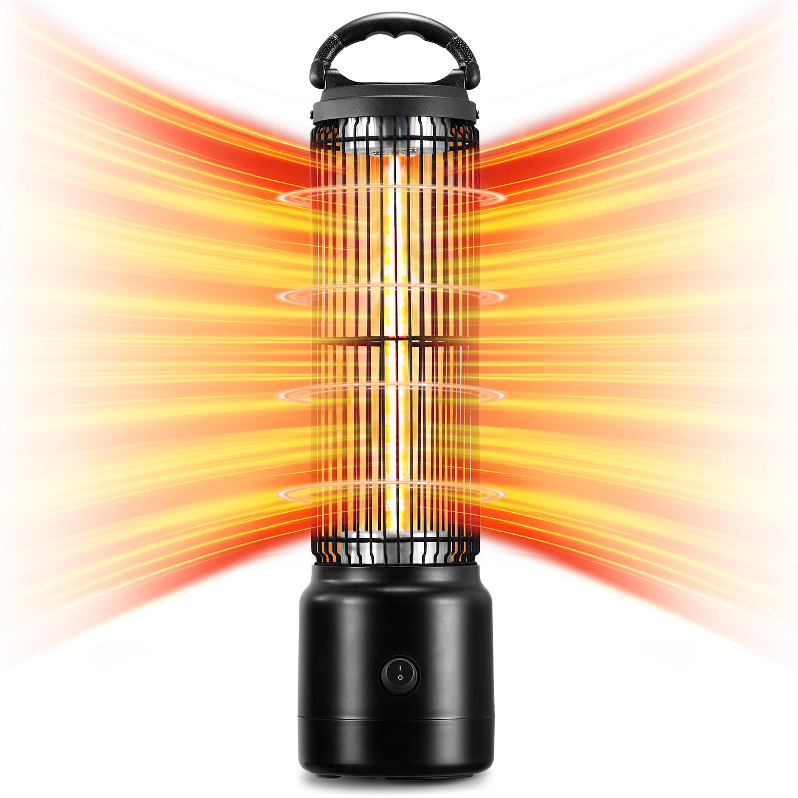 Infrared Heater, 800W Carbon Electric Radiant Heater for Indoor Use, 21IN Por...